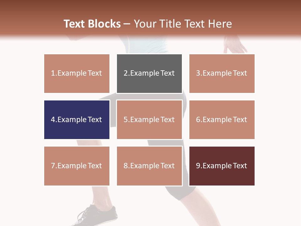 Sportswear Blond Training PowerPoint Template