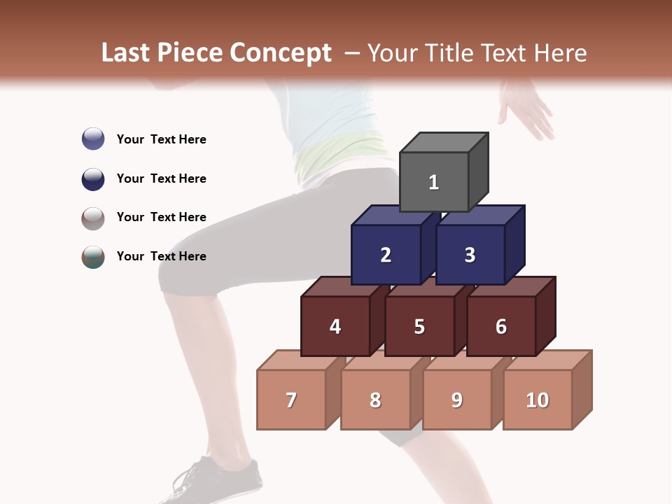 Sportswear Blond Training PowerPoint Template