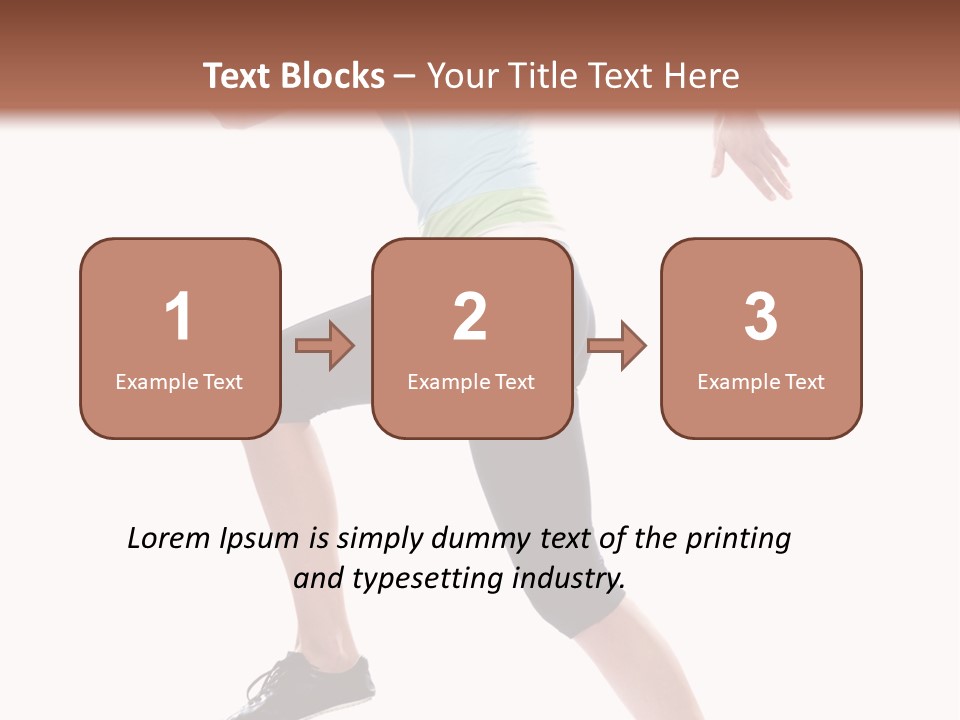 Sportswear Blond Training PowerPoint Template