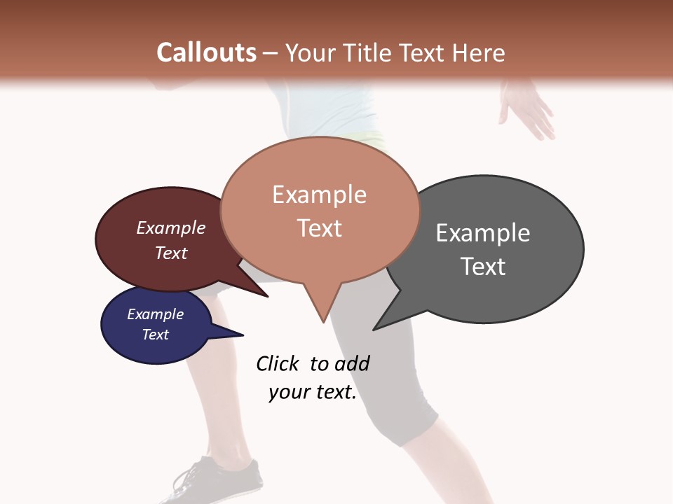 Sportswear Blond Training PowerPoint Template