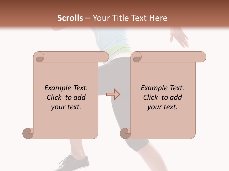 Sportswear Blond Training PowerPoint Template