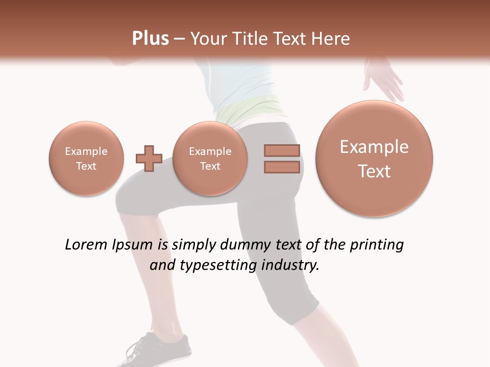Sportswear Blond Training PowerPoint Template
