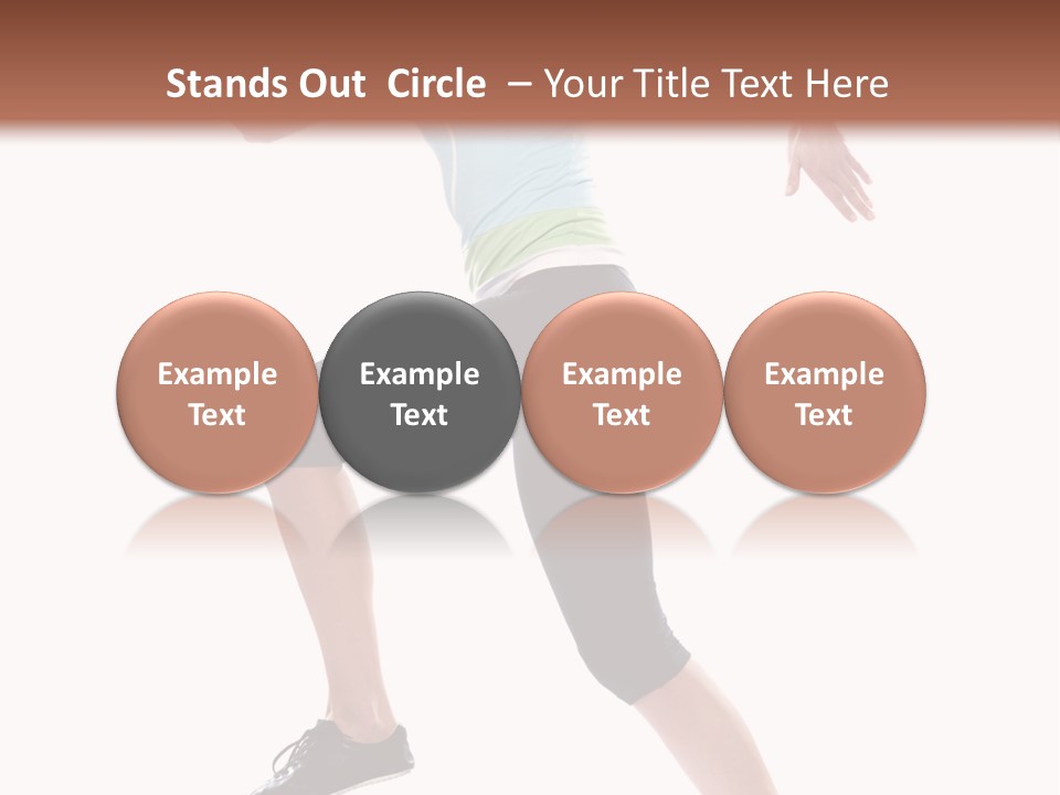 Sportswear Blond Training PowerPoint Template