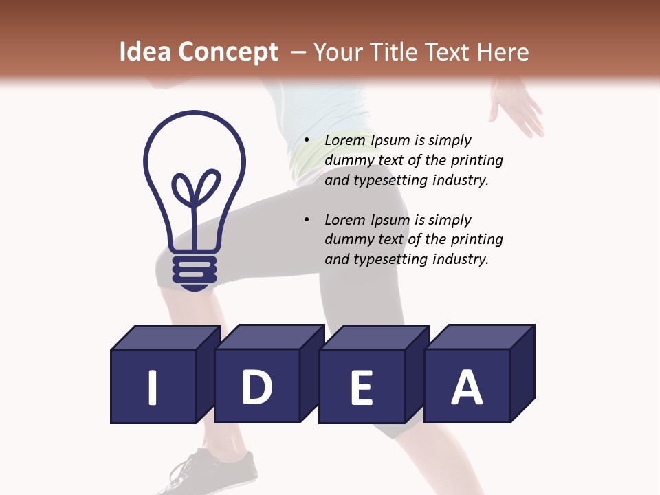 Sportswear Blond Training PowerPoint Template