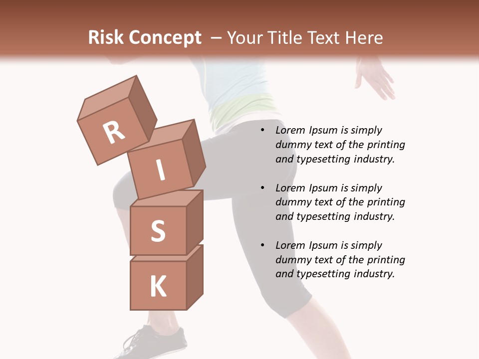 Sportswear Blond Training PowerPoint Template