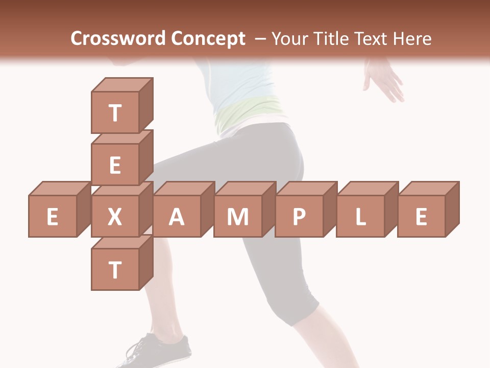 Sportswear Blond Training PowerPoint Template