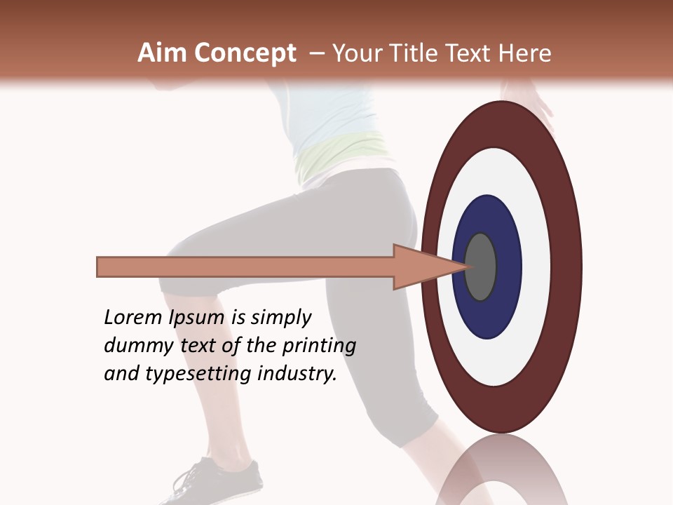 Sportswear Blond Training PowerPoint Template