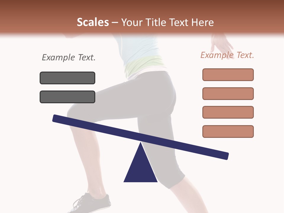 Sportswear Blond Training PowerPoint Template