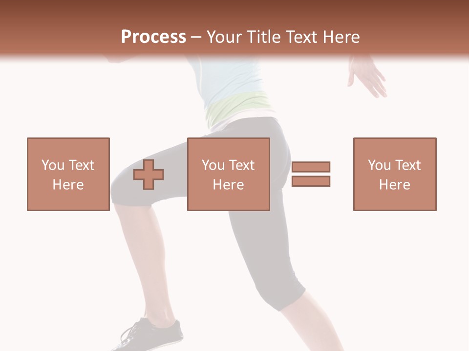 Sportswear Blond Training PowerPoint Template