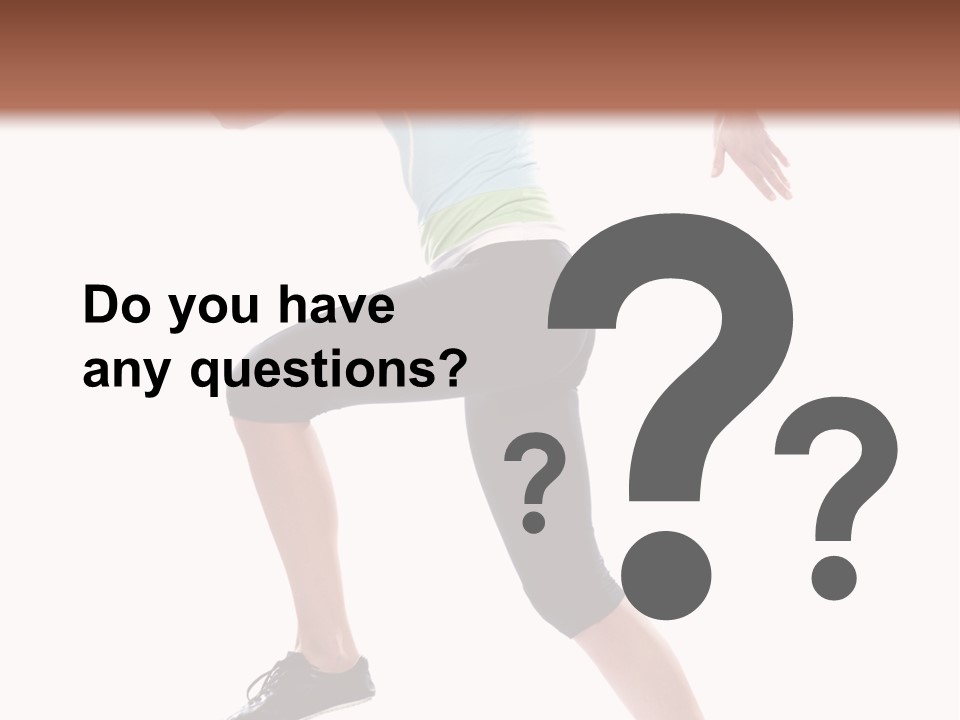 Sportswear Blond Training PowerPoint Template