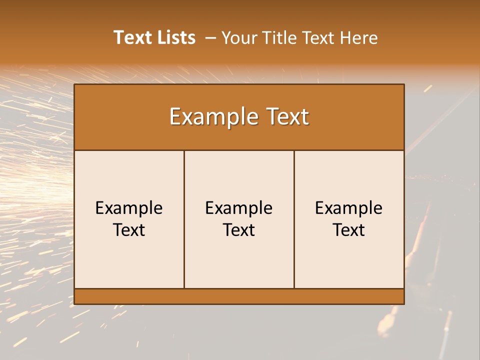 Technique Spark Craft PowerPoint Template
