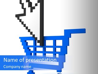 White Online Computer PowerPoint Template