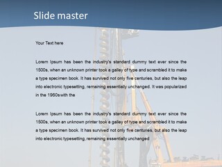 Shore Onshore Piles PowerPoint Template