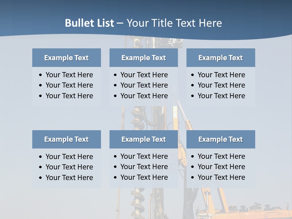 Shore Onshore Piles PowerPoint Template