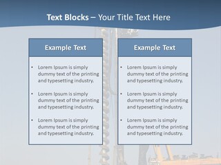 Shore Onshore Piles PowerPoint Template