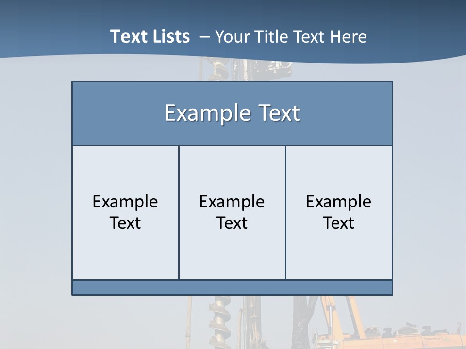 Shore Onshore Piles PowerPoint Template