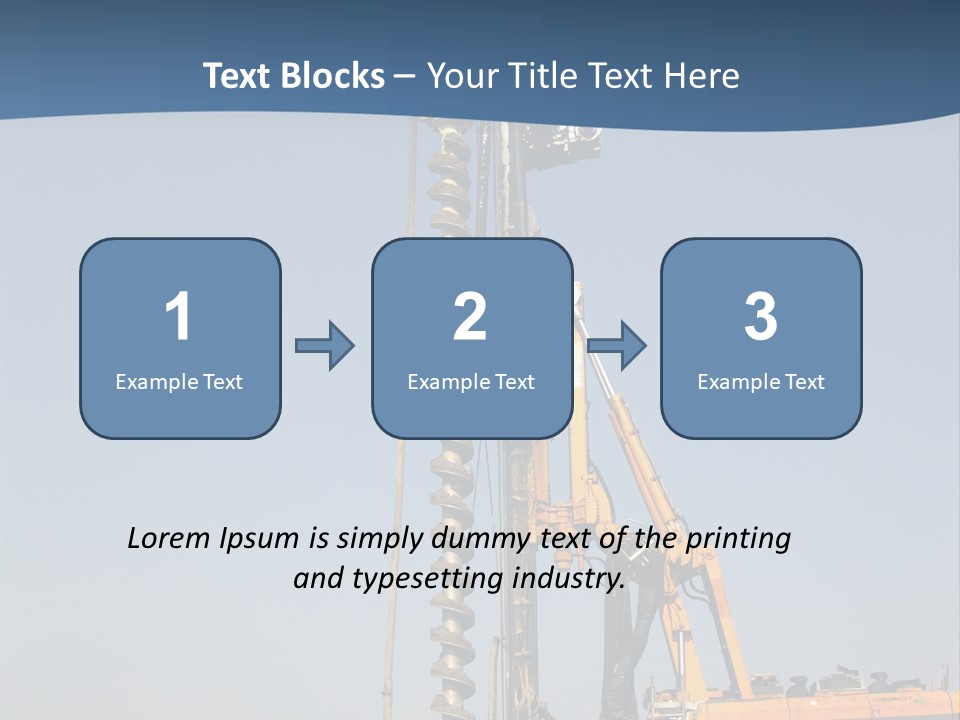 Shore Onshore Piles PowerPoint Template