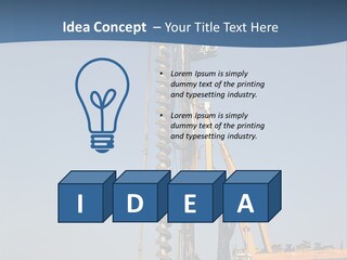 Shore Onshore Piles PowerPoint Template