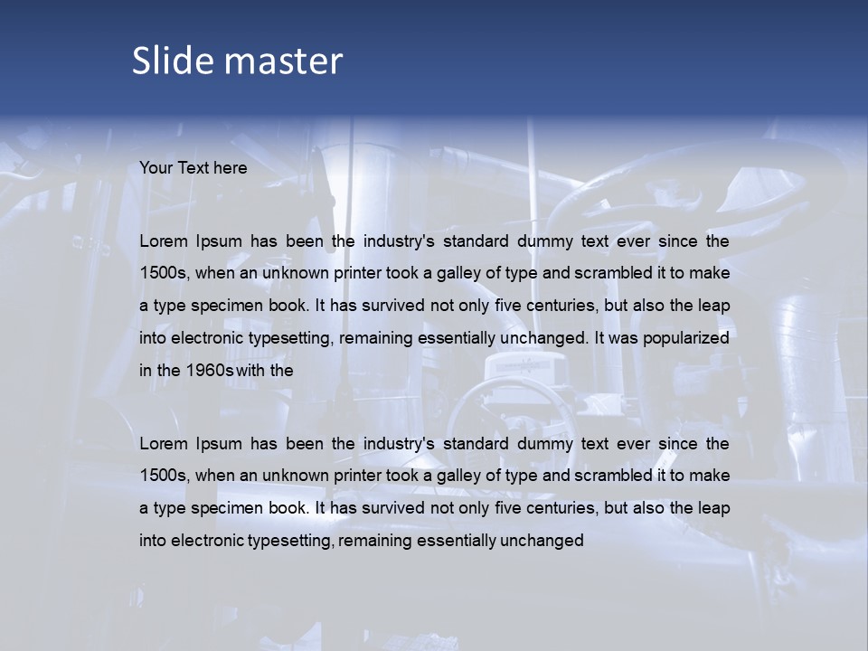 Engineering Power Production PowerPoint Template