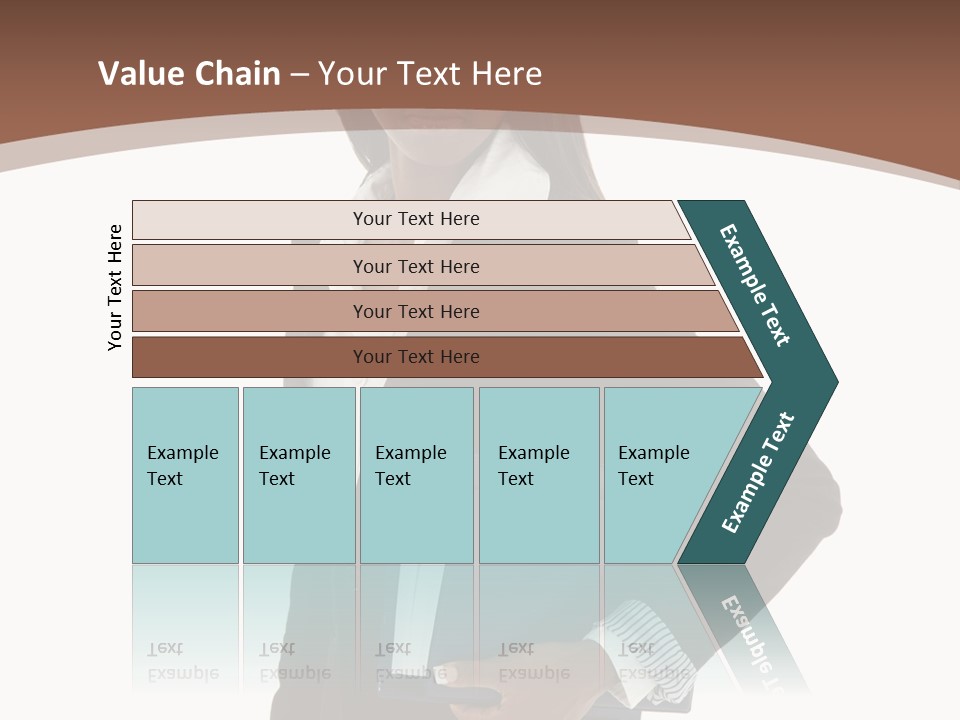 A Woman In A Business Suit Holding A Folder PowerPoint Template