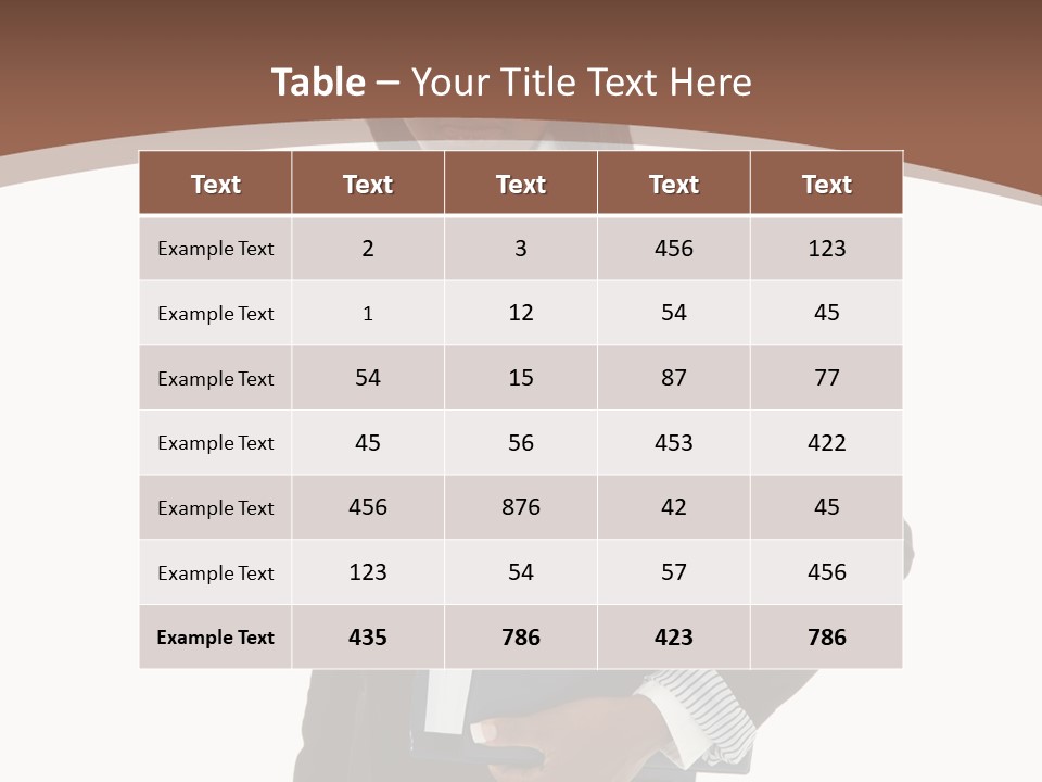 A Woman In A Business Suit Holding A Folder PowerPoint Template