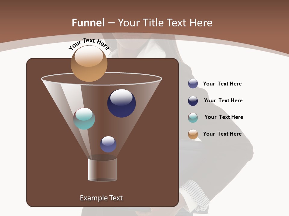 A Woman In A Business Suit Holding A Folder PowerPoint Template