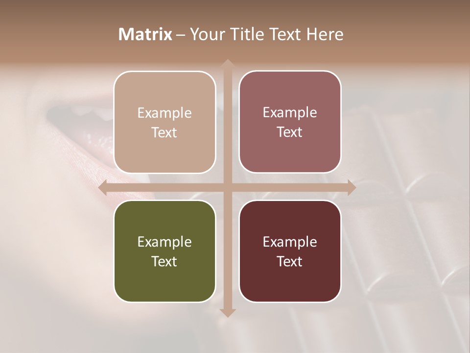 Brown Caucasian Beauty PowerPoint Template