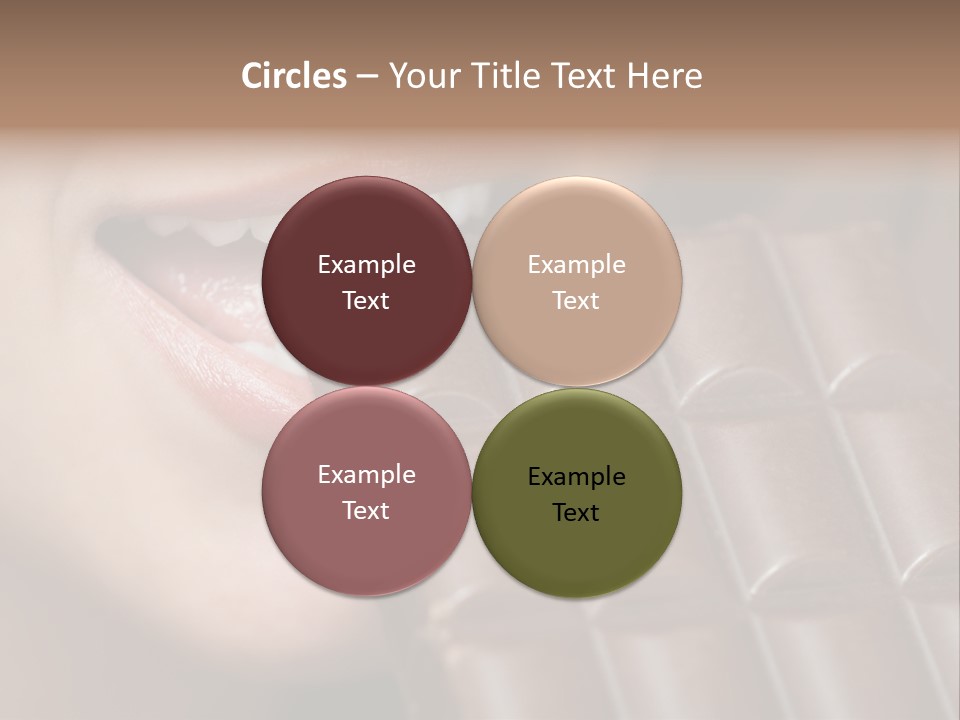 Brown Caucasian Beauty PowerPoint Template