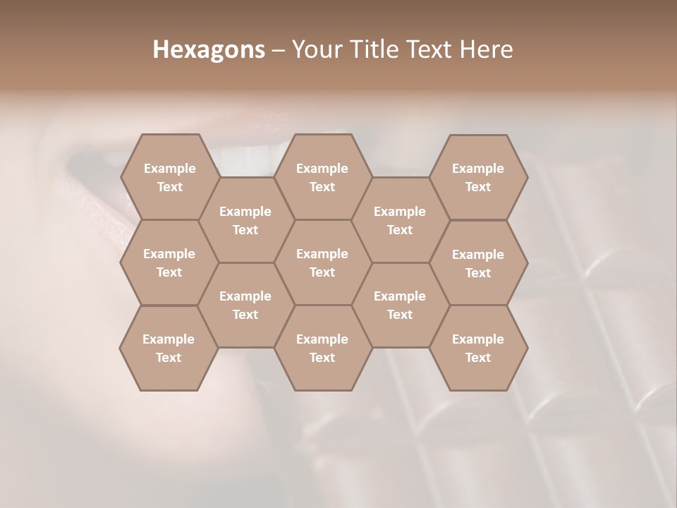 Brown Caucasian Beauty PowerPoint Template