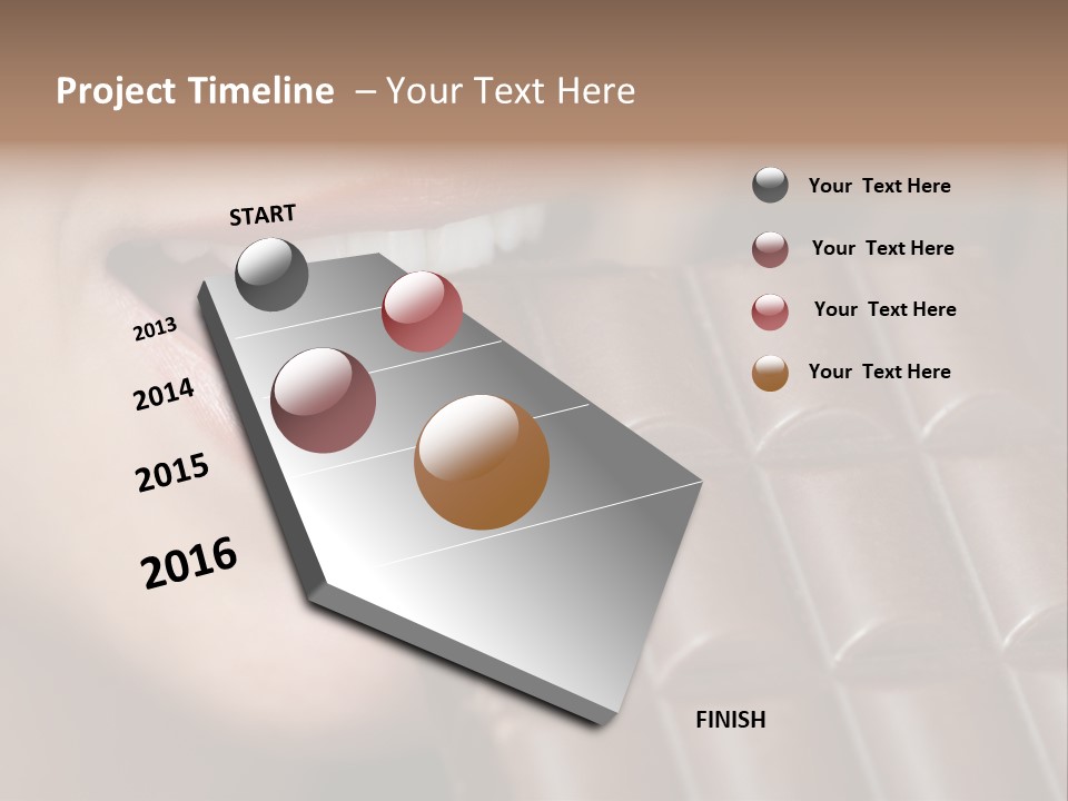 Brown Caucasian Beauty PowerPoint Template