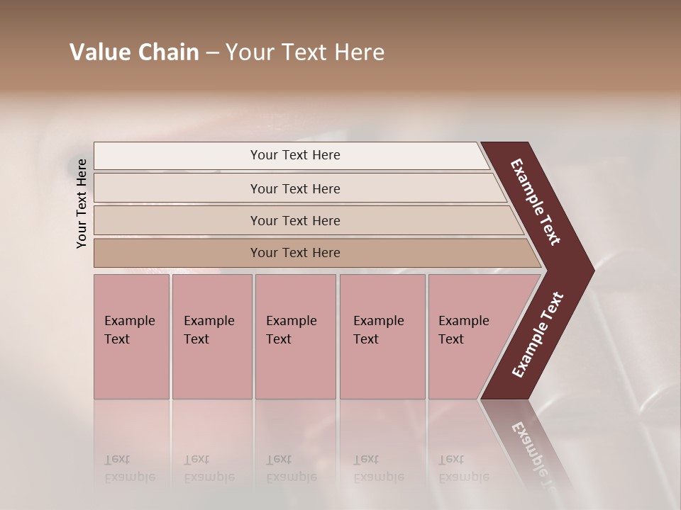 Brown Caucasian Beauty PowerPoint Template