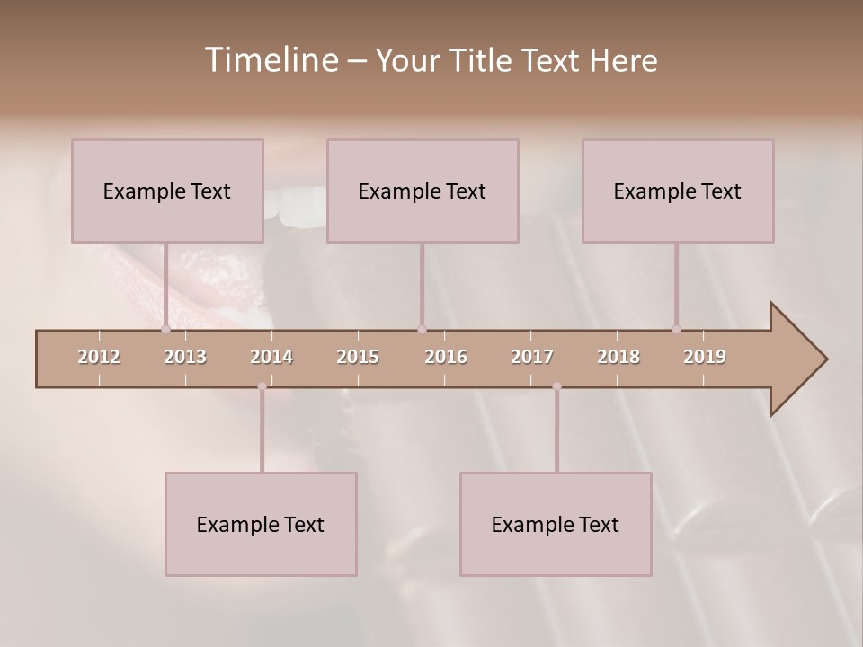 Brown Caucasian Beauty PowerPoint Template