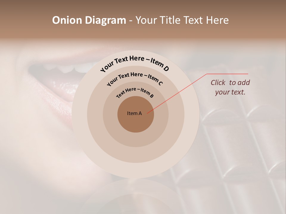 Brown Caucasian Beauty PowerPoint Template