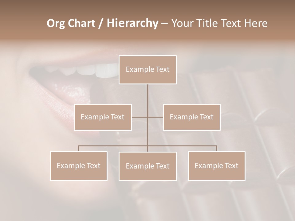 Brown Caucasian Beauty PowerPoint Template