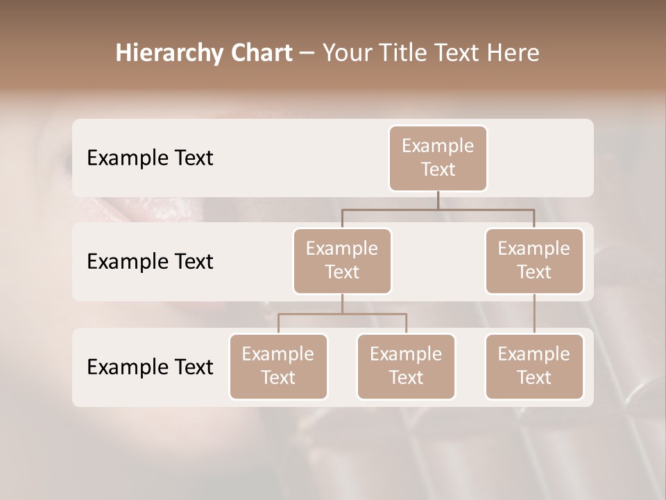 Brown Caucasian Beauty PowerPoint Template