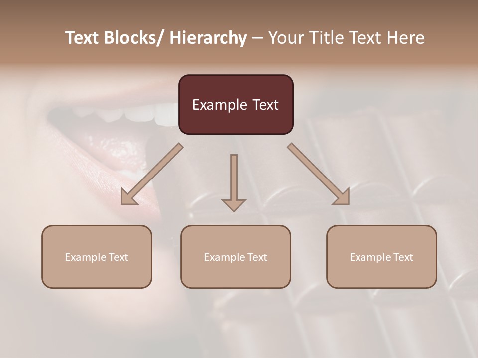 Brown Caucasian Beauty PowerPoint Template