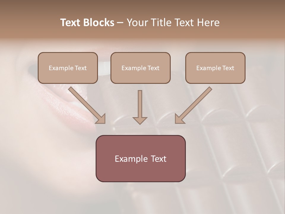 Brown Caucasian Beauty PowerPoint Template