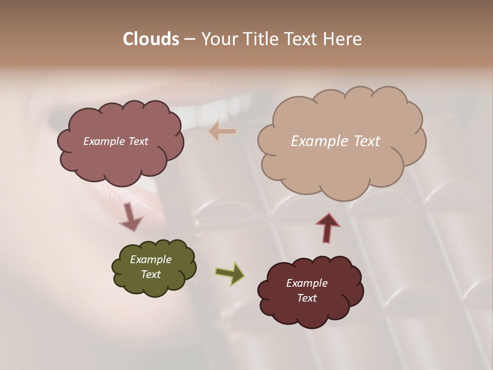 Brown Caucasian Beauty PowerPoint Template