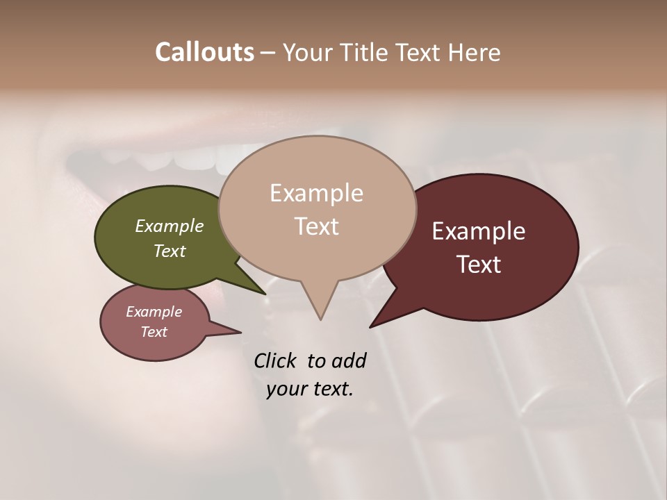 Brown Caucasian Beauty PowerPoint Template