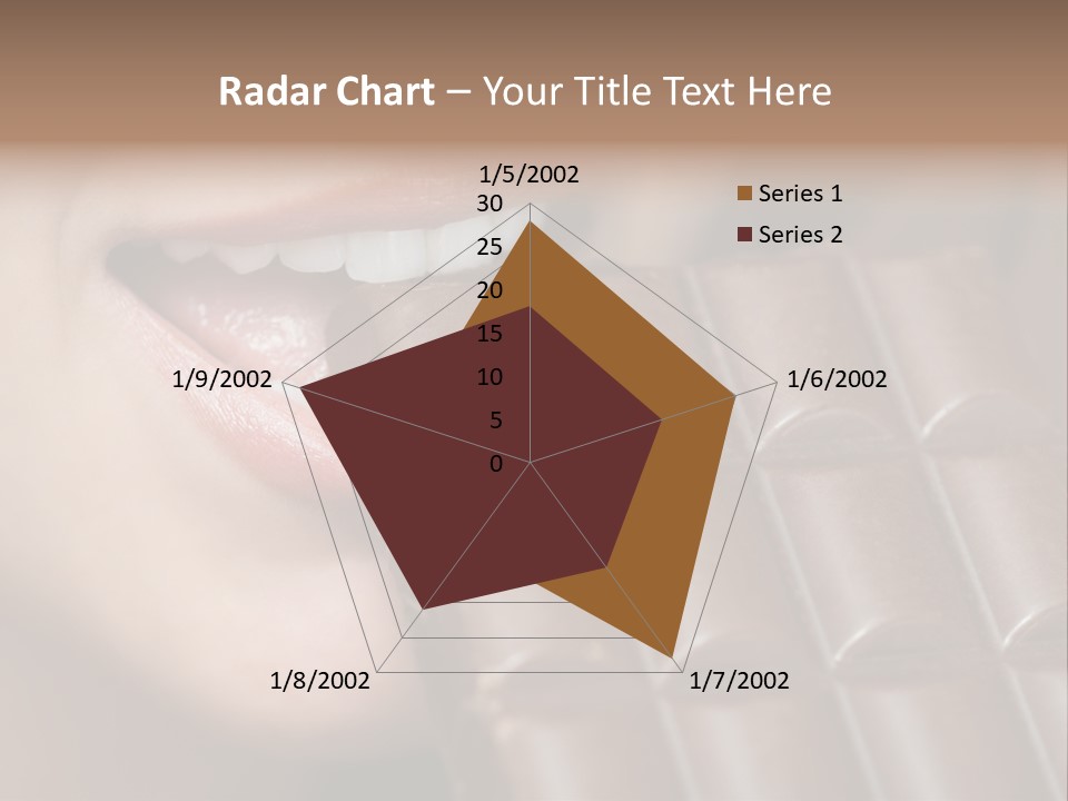 Brown Caucasian Beauty PowerPoint Template