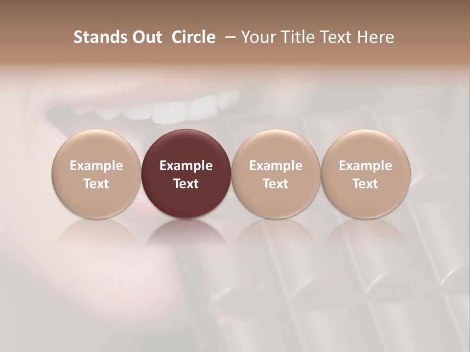 Brown Caucasian Beauty PowerPoint Template