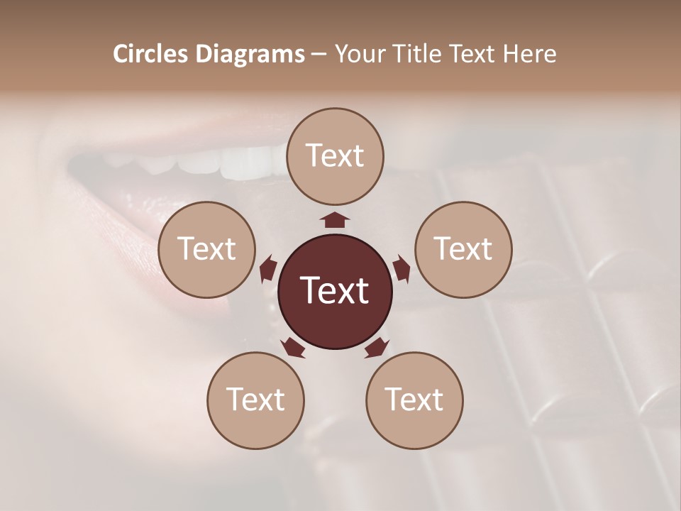 Brown Caucasian Beauty PowerPoint Template