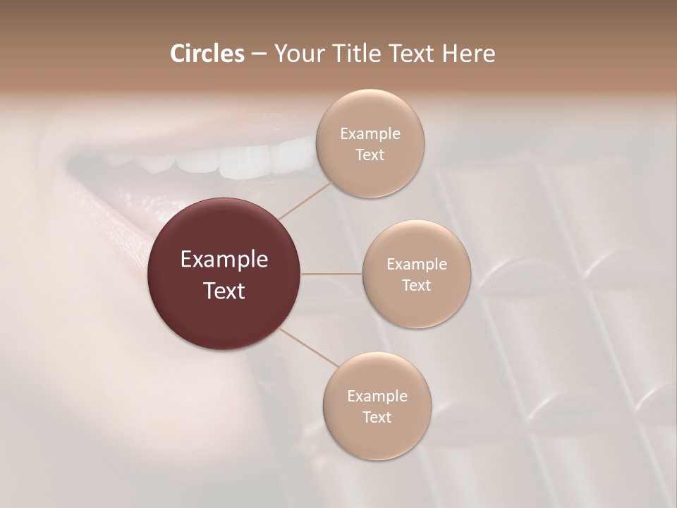 Brown Caucasian Beauty PowerPoint Template