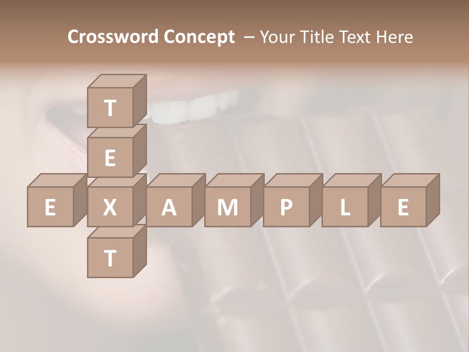 Brown Caucasian Beauty PowerPoint Template