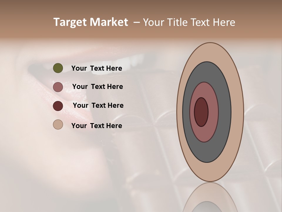 Brown Caucasian Beauty PowerPoint Template