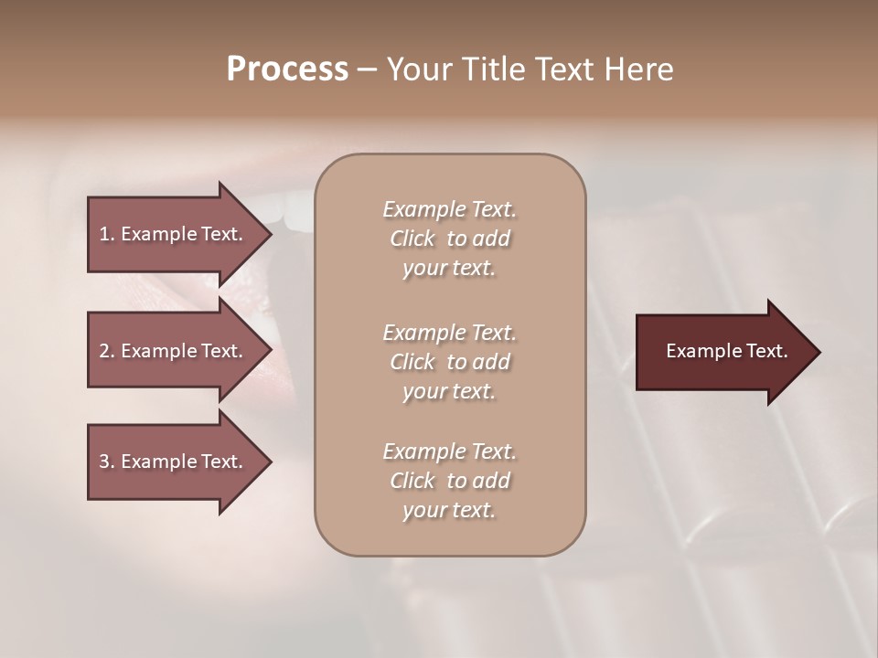 Brown Caucasian Beauty PowerPoint Template