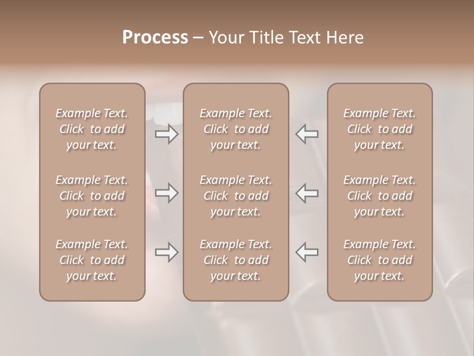 Brown Caucasian Beauty PowerPoint Template