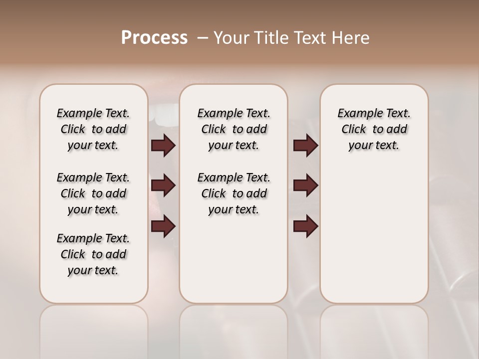 Brown Caucasian Beauty PowerPoint Template