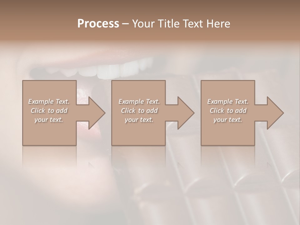Brown Caucasian Beauty PowerPoint Template