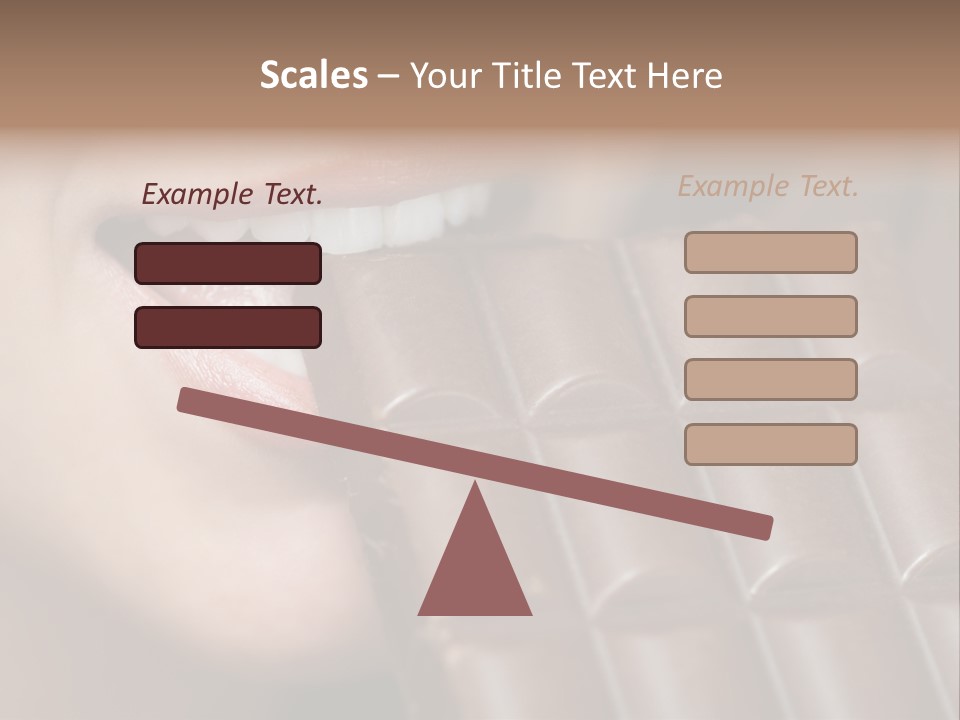 Brown Caucasian Beauty PowerPoint Template